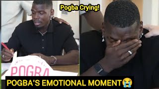 Video 🎥 Paul Pogba breaks down in tears as soon as he SIGNS with As Monaco 😭 what a MOMENT!