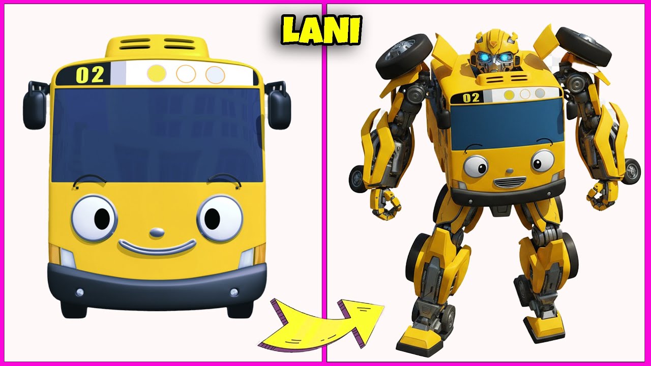 Tayo the Little Bus Turns Into Robots #2 + Guess The Voice + Their Favorites! | Tayo, Gani
