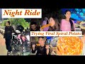 Trying viral spiral potatostreet food night ride manashmanishavlogs0705 dhruvajkalita