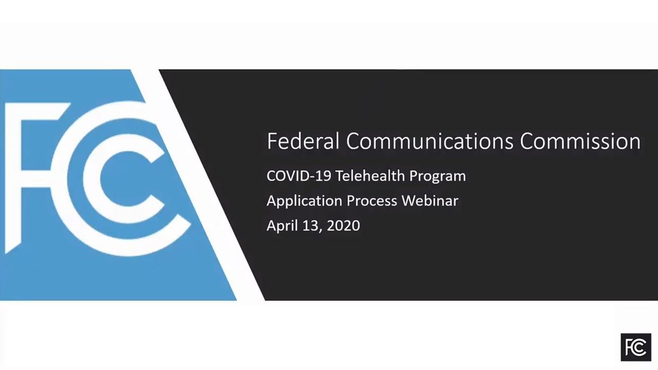 FCC COVID-19 Telehealth Program Application Process - YouTube