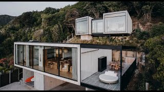 Дом для отдыха в двух уровнях, Новая Зеландия. Two-level holiday home, Connect Bay, New Zealand