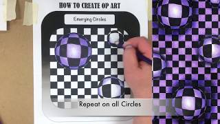 Op Art Illusion Series: Emerging Circles