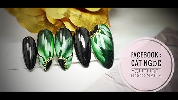 Nails Painting Vẽ Hoa Cọ Bản Tròn Gel - mẫu 1 [ Ngọc nails ]