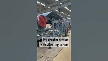 Mobile type jaw crusher station with vibrating screen