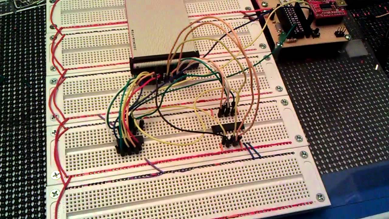 Multiplexing Led Array 8x8 multiplexed led matrix - YouTube
