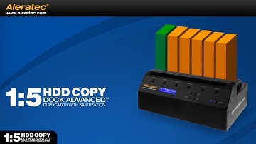 Aleratec 1:5 HDD Copy Dock Advanced Duplicator with Sanitization