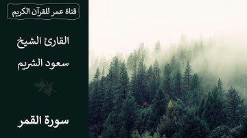 054 ـ سورة القمر ـ القارئ الشيخ سعود الشريم