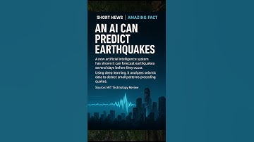 AN AI CAN PREDICT EARTHQUAKES DAYS BEFORE THEY STRIKE
