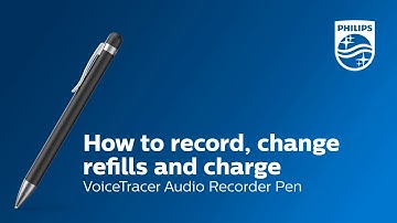 How to record, change refills and charge your VoiceTracer Audio Recorder Pen DVT1600