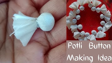 Potli button  kaise banaye/How to make potli button#potlibutton #cuttingandstitching#Mightystitches