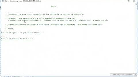 Suma resta de Vectores, llenado de matriz diagonal principal y segundaria
