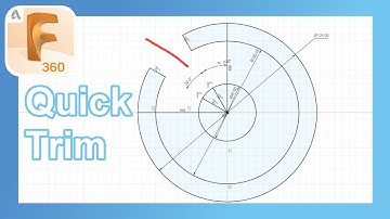 Fusion 360 Quick Tip | Sketch Trimming | Quick Trimming | How To | Tutorial