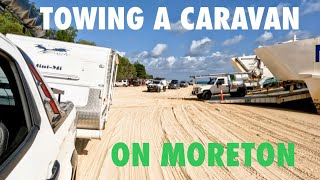 Dragging our Caravan over to Moreton Island up the Beach Camping, do we get it bogged ?