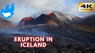 Eruption in Iceland - Iceland Walking Tour [4K]