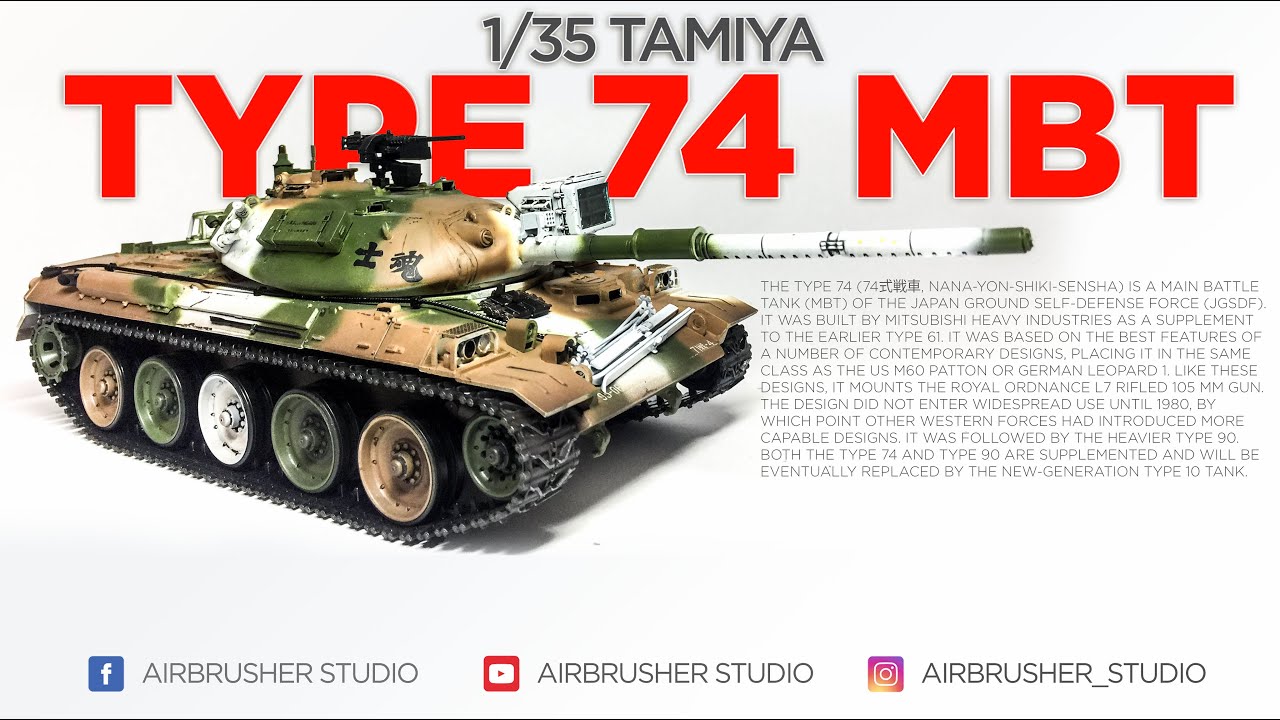 JGSDF Type 74 - 1/35 TAMIYA SCALE MODEL 