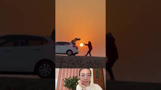 Sunset understands me better 🌅 #viral #funny #couple #fyp #korean #music #duet