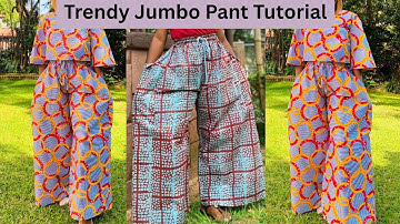 How to Cut and Sew the TRENDY JUMBO PANT || Beginners Friendly