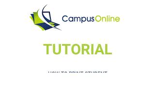 How to Print a Student Detail Report