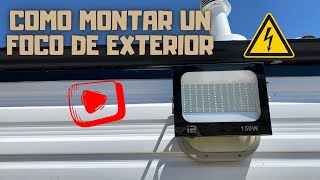 ✅ HOW TO INSTALL AN OUTDOOR LED FLOODLIGHT ON A BUDGET |15# Outdoor floodlight installation. Luces De Terraza Led