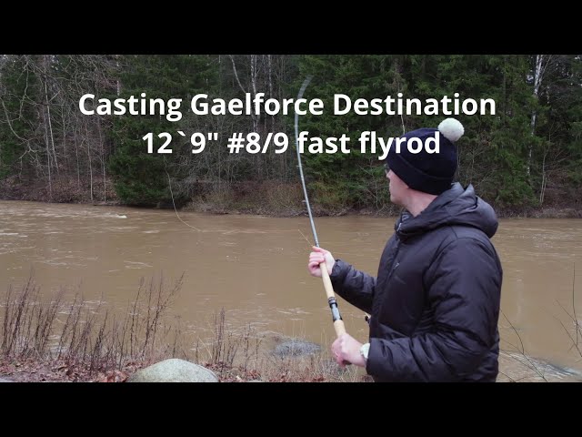 Casting with Gaelforce 12`9 #8/9 Destination fly rod with Gaelforce