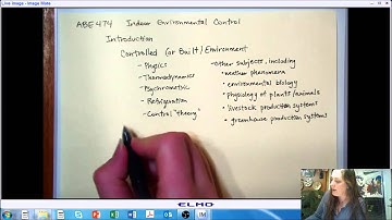 LECTURE 1 (PART A): Introduction to Environmental Control