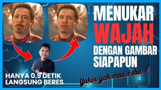 Cara Menukar Wajah dengan Siapapun dengan Bantuan AI | Aplikasi Gratis | Tutorial Cerdas screenshot 1