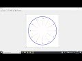 Clock dial animation in MATLAB