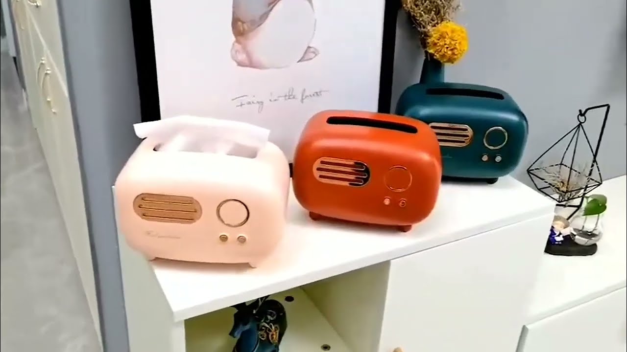 Karomouj Tissue Paper Box Holder– Vintage Retro Tissue Box Holder for Home 