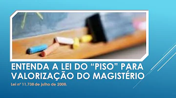 Quem tem direito ao piso do magistério?
