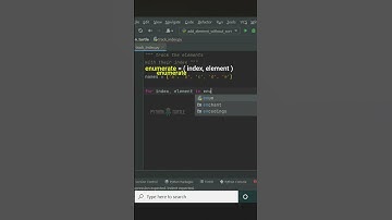 Track the elements with their INDEX #code #python #programming