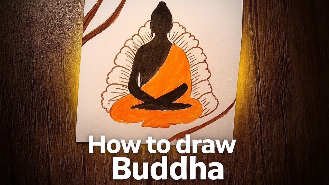 How to Draw Buddha | Easy Step by Step Drawing Tutorial