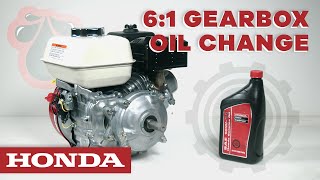 Oil Change on a Honda 6:1 Gearbox