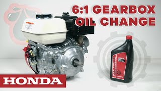 Oil Change on a Honda 6:1 Gearbox by Anderson Industrial Engines 4,835 views 2 years ago 2 minutes, 51 seconds