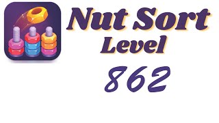 Nut Sort Level 862 Walkthrough | Nuts — Color Sort 862 solution