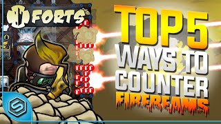 [Top 5 Tips] How to Counter Firebeams in your Ranked Matches - Forts RTS - Tutorial