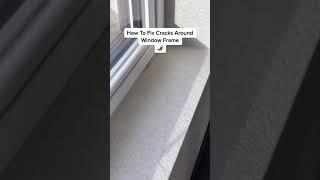 How To Fix Cracks Around Window Frame. #caulk windowframe #handyman #diy #howto