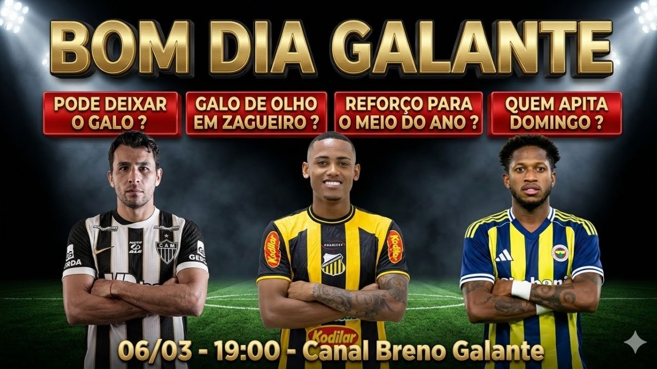 🔴AO VIVO 🔴PODE DEIXAR O GALO❓DE OLHO EM ZAGUEIRO ❓REFORÇO PARA O MEIO DO ANO ❓QUEM APITA DOMINGO❓
