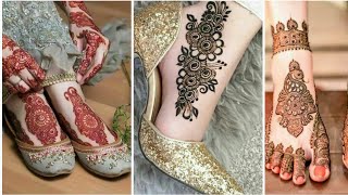 mehndi foot feet designs latest trendy henna