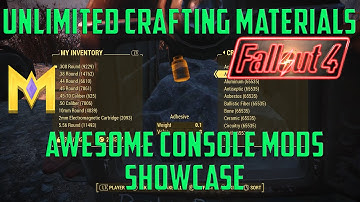 Fallout 4 Console Mods "Unlimited Crafting Materials" / "Console Commands" Mod! (Fallout 4 Console M
