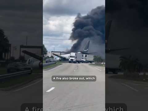 Airplane Crashes into Cars in Miami!
