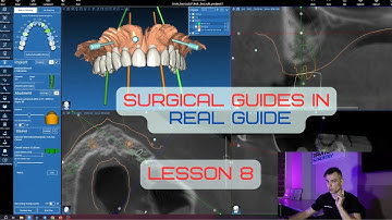 Surgical guides in RealGuide Tutorial. Lesson 8. Edentulous jaw based guide, all in 4 guide