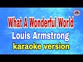 What A Wonderful World - Louis Armstrong/karaoke version #mix #karaoke