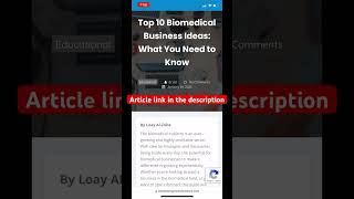 The Next Big Things in Biomedical Engineering: 10 Business Ideas to Watch