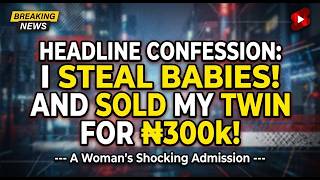 I STEAL BABIES, SOLD MY TWINS FOR N300K - WOMAN CONFESSES, ACTRESS REACTS