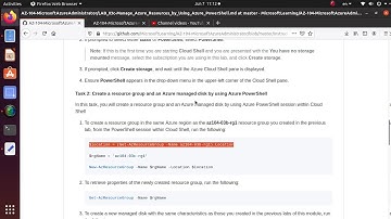 AZ 104 Lab 03c Manage Azure resources by Using Azure PowerShell - Labs from Github Completed