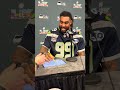 Leonard Williams tries to DRAW Seahawks logo ahead of Super Bowl