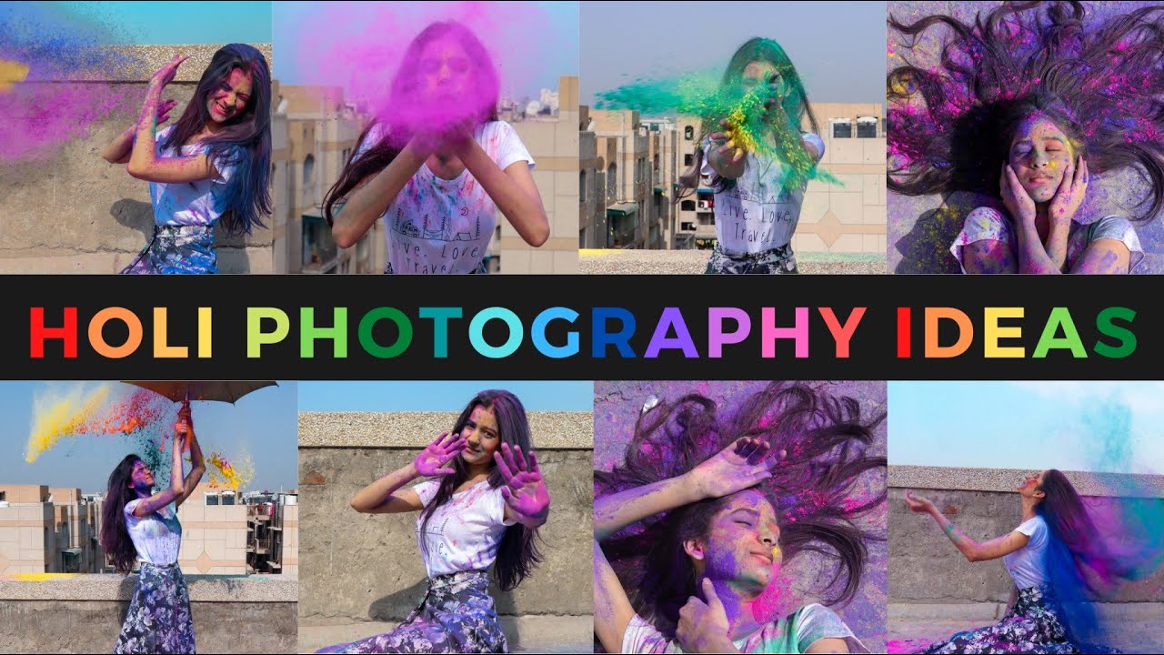 Holi Photoshoot Ideas | Holi Portrait Ideas | Holi Photography Ideas | Chillbee