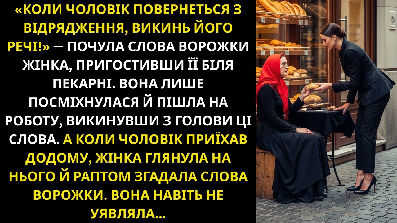 Коли чоловік повернеться з відрядження, викинь його речі! – почула слова ворожки жінка....