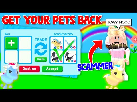 can anyone confirm if adopt me got back ur scammed pets? i lost so much im  crying : r/AdoptMeTradingRoblox