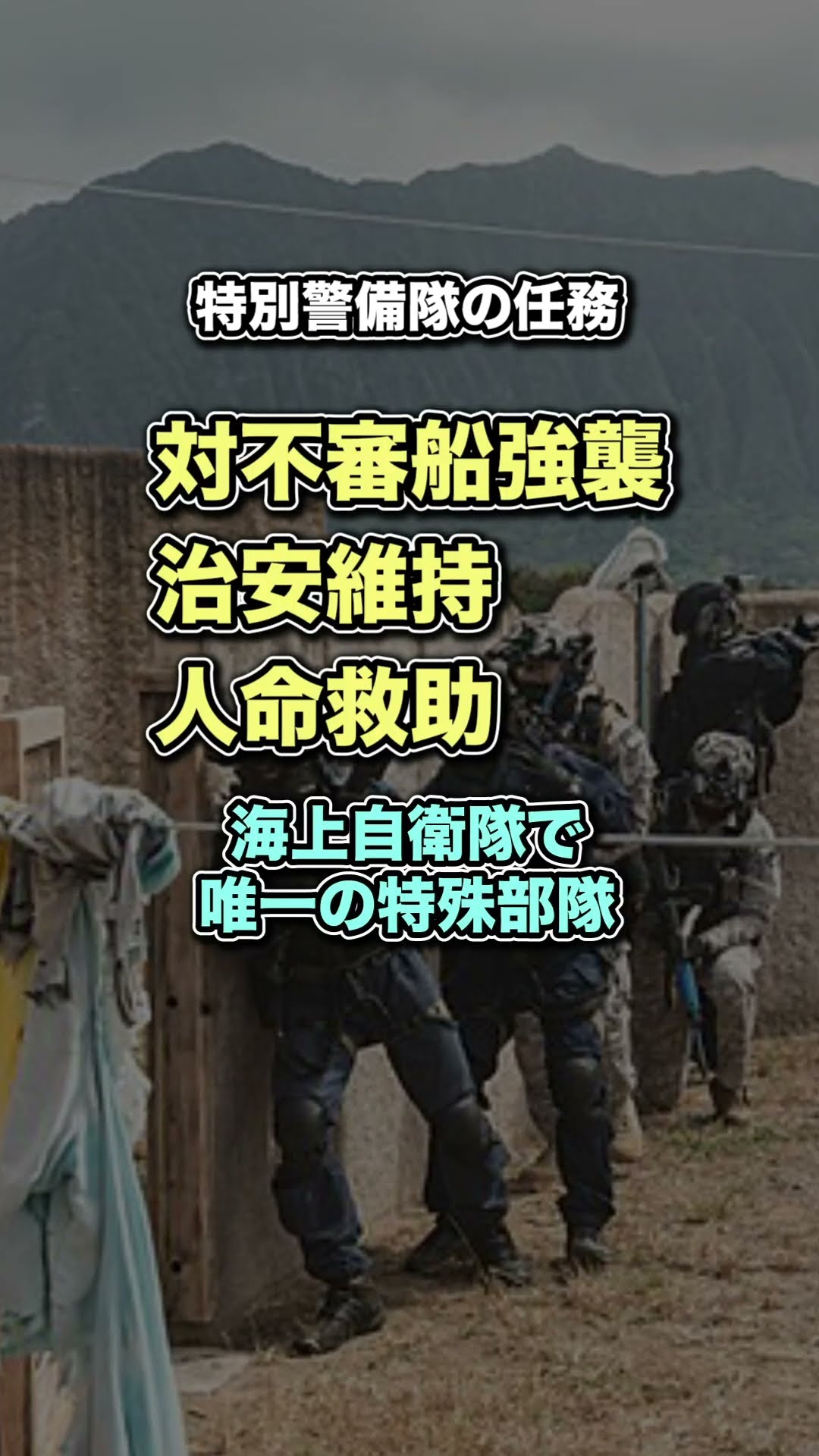 自衛隊で最初に創設された特殊部隊「海上自衛隊 特別警備隊」 #shorts